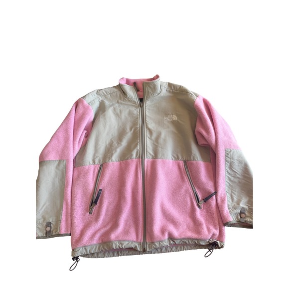 The North Face Other - The North Face Fleece Jacket Pink Gray Youth‎ XL Full Zip Outdoor